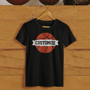 Aangepaste teamnaam Basketball-spelers & coach T-shirt