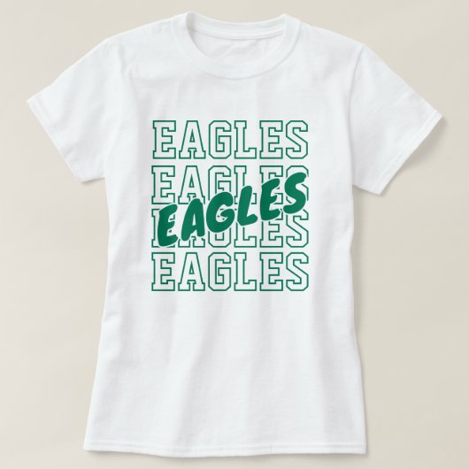 Aangepaste Teamnaam Op Herhaling - T-shirt met Sch (Design voorkant)