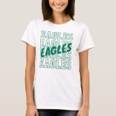 Aangepaste Teamnaam Op Herhaling - T-shirt met Sch (Voorkant)