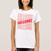 Aangepaste Teamnaam op Herhaling - T-shirt met Sch (Voorkant)