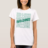 Aangepaste teamnaam op herhaling - T-shirt met sch (Voorkant)