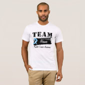 Aangepaste teamnaam - Prostaatkanker T-shirt (Voorkant volledig)