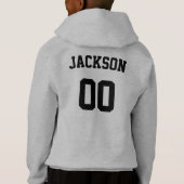 Aangepaste teamnaam voetbalspeler en Jersey nummer (Achterkant)