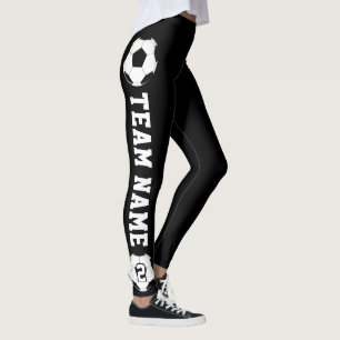 Aangepaste teamnaam voor voetzoekers en nummerpoor leggings