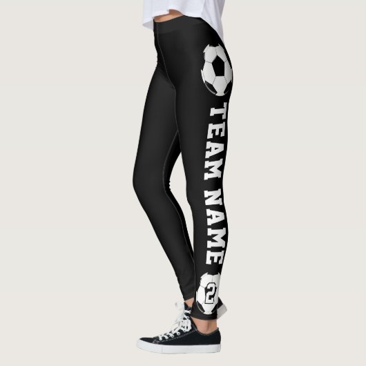 Aangepaste teamnaam voor voetzoekers en nummerpoor leggings (Links)