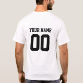Aangepaste teamsport t-shirt (Achterkant)