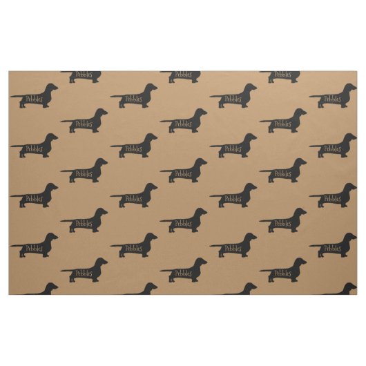 Aangepaste teckel hond stof (Fat Quarter)