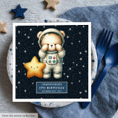 Aangepaste Teddy Astronaut servetten voor Boy Part