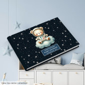 Aangepaste Teddy Bear Astronaut Baby shower gasten Gastenboek