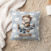 Aangepaste Teddy Bear Pillow Kussen Baby Boy Nurse (Deken)