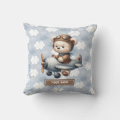 Aangepaste Teddy Bear Pillow Kussen Baby Boy Nurse (Voorkant)