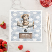 Aangepaste Teddy Bear Pilot Servetten Baby Boy Sho (Insitu)