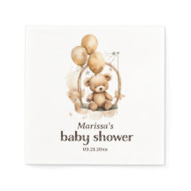Aangepaste Teddybeer Genderneutraal Baby shower