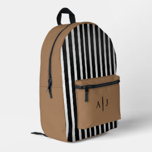 Aangepaste Teen Rugzak – Mocha Brown met Initialen
