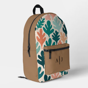 Aangepaste Teen Rugzak – Mocha Brown met Initialen