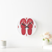 Aangepaste teenslippers klokstrandklokken ronde klok (Huis)