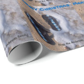 Aangepaste Teenslippers voor prettige kerstdagen Cadeaupapier (Rol Hoek)