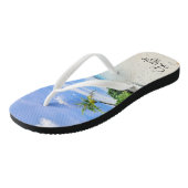 Aangepaste Teenslippers voor tropische bestemminge (Schuin)