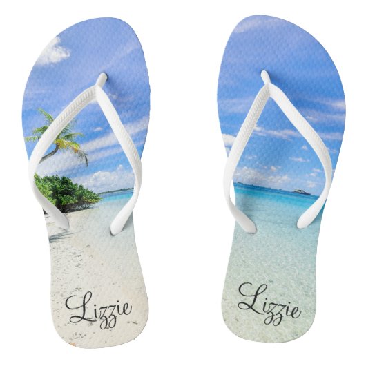 Aangepaste Teenslippers voor tropische bestemminge (Voetbed)