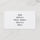 Aangepaste tegel en vloerkleed voor mozaïekpatroon visitekaartje (Achterkant)