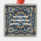 Aangepaste Tegel Nowruz Iraans Nieuwjaar Gift Metalen Ornament (Voorkant)