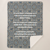 Aangepaste  Tegel Nowruz Iraans Nieuwjaar Gift Sherpa Deken (Voorkant)