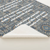 Aangepaste  Tegel Nowruz Iraans Nieuwjaar Gift Sherpa Deken (3/4)