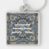 Aangepaste  Tegel Nowruz Iraans Nieuwjaar Gift Sleutelhanger (Voorkant)