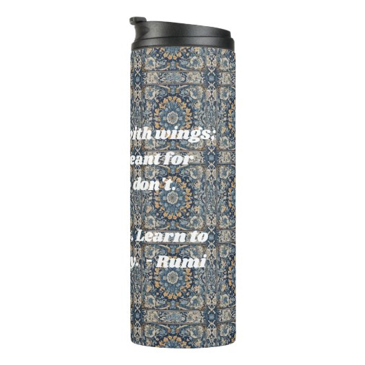 Aangepaste  Tegel Nowruz Iraans Nieuwjaar Gift Thermosbeker (Geroteerd rechts)