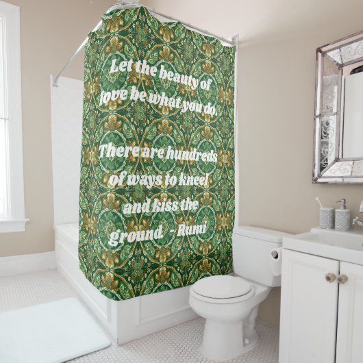 Aangepaste Tegel Nowruz Perzisch Nieuwjaar Gift Douchegordijn (In situ)