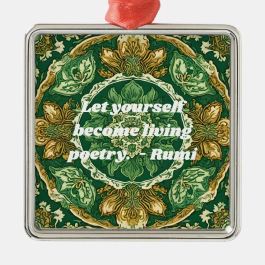 Aangepaste  Tegel Nowruz Perzisch Nieuwjaar Gift Metalen Ornament (Voorkant)