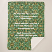 Aangepaste Tegel Nowruz Perzisch Nieuwjaar Gift Sherpa Deken (Voorkant)