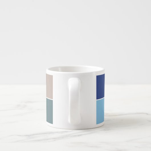 Aangepaste Tegels monogram espresso mok (Achterkant)