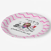 Aangepaste tekenoptie Afbeelding overschrijven Bor Papieren Bordje (Gekanteld)