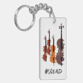 Aangepaste tekenreeksmuziek sleutelhanger (Voorkant Links)