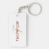 Aangepaste tekenreeksmuziek sleutelhanger (achterkant)