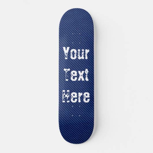 Aangepaste tekenskateboard blauwe jans persoonlijk skateboard (Voorkant)
