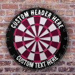 Aangepaste tekentartboard dartbord<br><div class="desc">Het tekenbord voor aangepaste tekst is een aanpasbaar dartboard van hoge kwaliteit waarmee u uw eigen tekst aan de boven- en onderkant kunt personaliseren. Het bord is gemaakt van duurzame materialen van hoge kwaliteit, die een lange levensduur en betrouwbare prestaties in de loop der tijd garanderen. Dit dartboard is ideaal...</div>