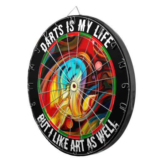 Aangepaste tekentartboard dartbord (Voorkant Rechts)