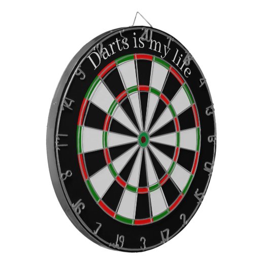 Aangepaste tekentartplaat dartbord (Voorkant Links)