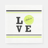 Aangepaste tekentennis-balkreet servet (Voorkant)