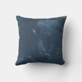 Aangepaste tekenvorm Weduwnaar Fotodatum Navy Blue Kussen (Achterkant)