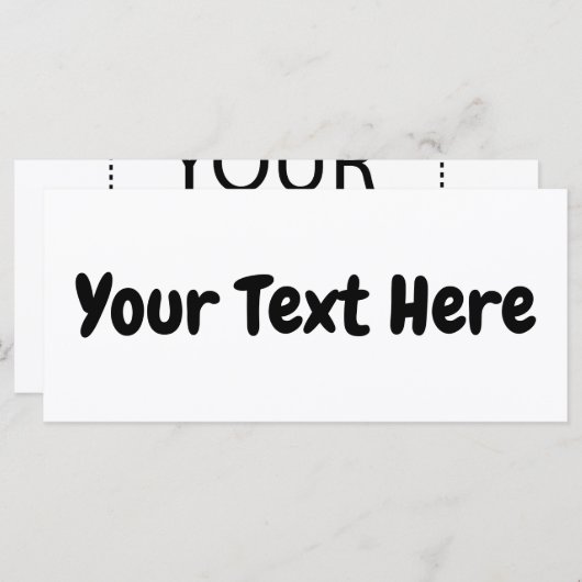 Aangepaste tekst (Voorkant / Achterkant)