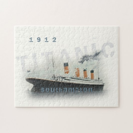 Aangepaste tekst 1912 Titanic Jigzaag Puzzle Legpuzzel (Horizontaal)
