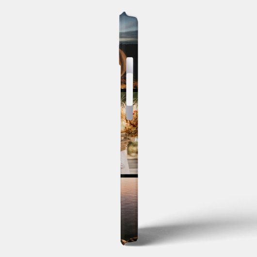 Aangepaste tekst & 3 foto Case-Mate iPhone case (Achterkant / Links)