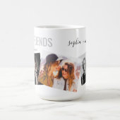 Aangepaste tekst 3 Foto's Best Friends Collage Koffiemok (Center)