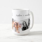 Aangepaste tekst 3 Foto's Best Friends Collage Koffiemok (Voorkant rechts)