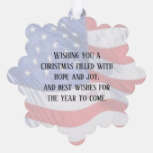 Aangepaste tekst 47e President Trump 2024 Amerikaa Ornament Kaart (Achterkant)