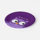 Aangepaste tekst A01C voor Paarse sleepnetten Papieren Bordje (Gekanteld)