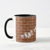 Aangepaste tekst Aangepast Mug Brick Brown Mok (Links)